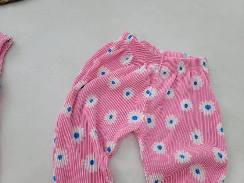 Moran - Korean Children Fashion - #discoveringself - Daisy Pleats Top Bottom Set - 5
