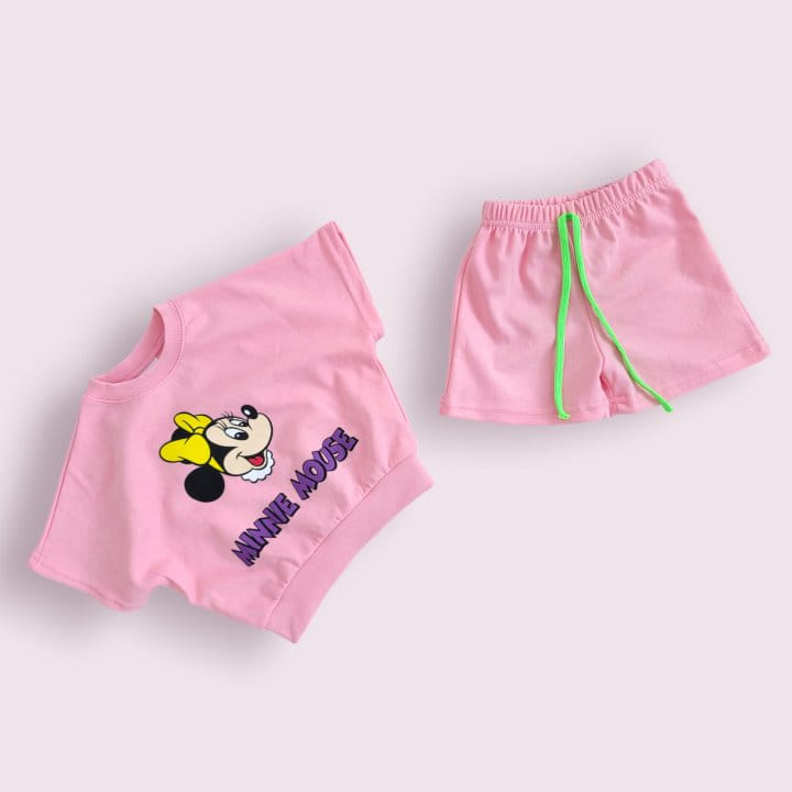 Moran - Korean Children Fashion - #kidsshorts - Retro D Top Bottom Set - 6