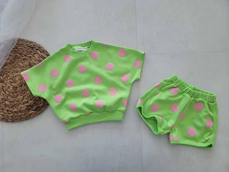 Moran - Korean Children Fashion - #kidsshorts - Summer Bubble Top Bottom Set - 7