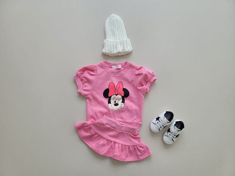 Moran - Korean Children Fashion - #kidsstore - Best Friend Pink Top Bottom Set