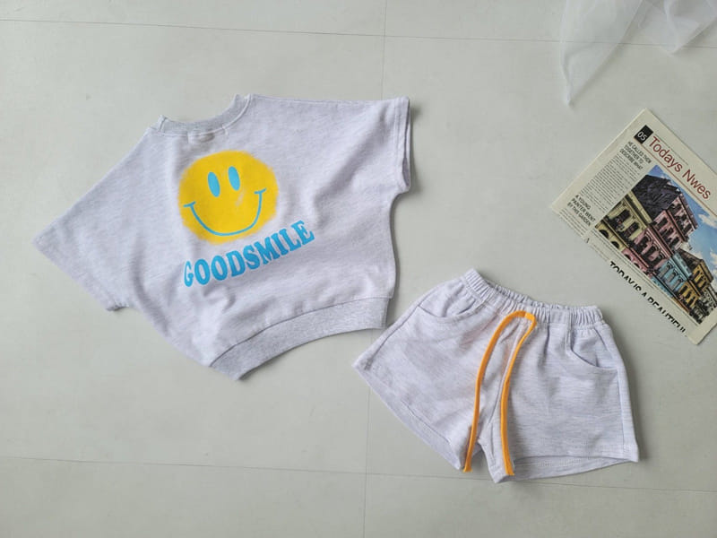Moran - Korean Children Fashion - #kidzfashiontrend - Good Smile Top Bottom Set - 5