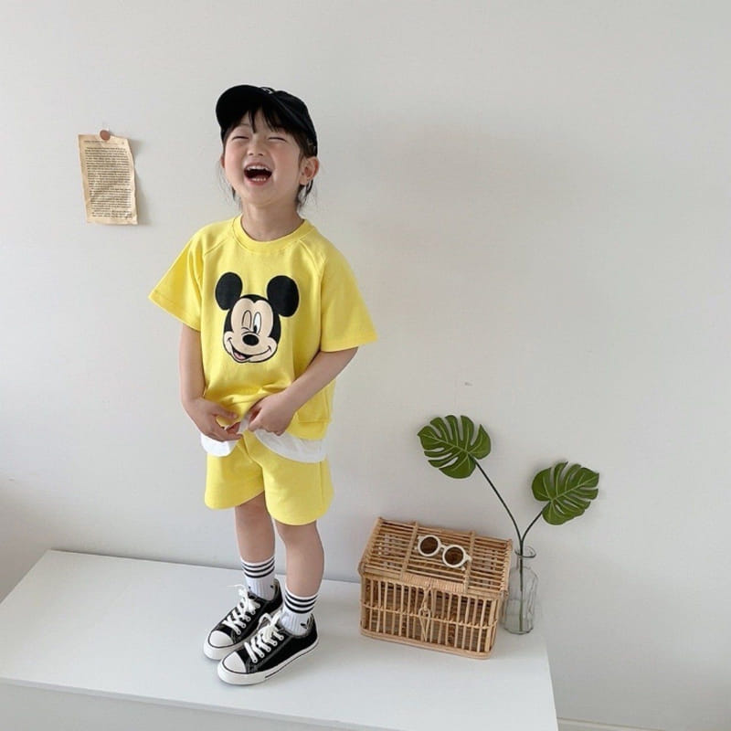 Moran - Korean Children Fashion - #littlefashionista - Best Friend Yellow Top Bottom Set - 3