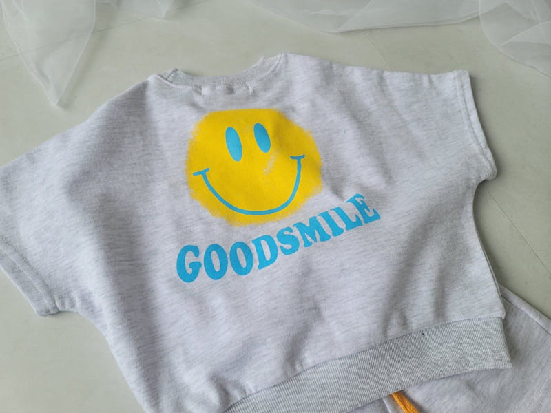 Moran - Korean Children Fashion - #littlefashionista - Good Smile Top Bottom Set - 7