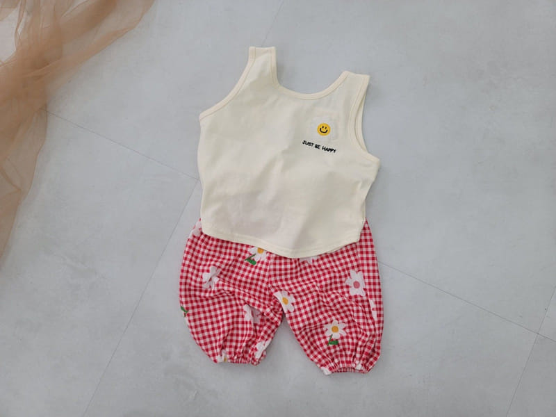 Moran - Korean Children Fashion - #magicofchildhood - Happy Daisy Sleeveless Tee - 7