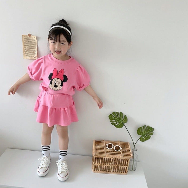 Moran - Korean Children Fashion - #magicofchildhood - Best Friend Pink Top Bottom Set - 5