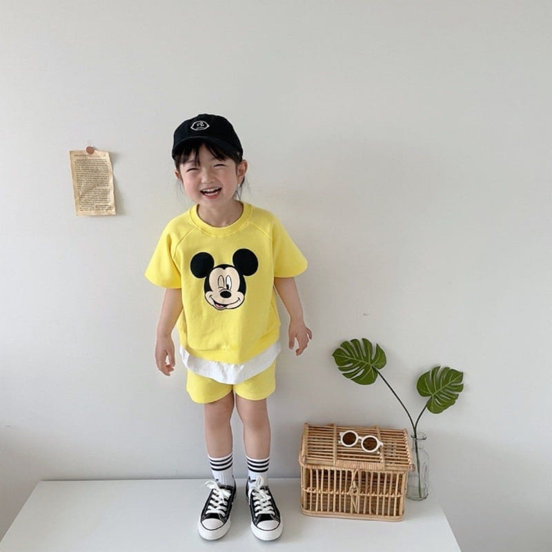Moran - Korean Children Fashion - #littlefashionista - Best Friend Yellow Top Bottom Set - 4