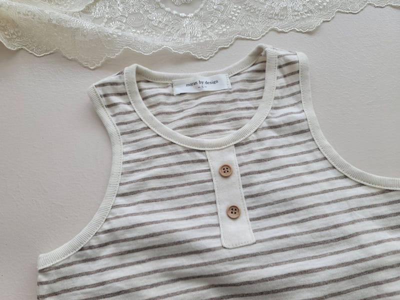 Moran - Korean Children Fashion - #magicofchildhood - Mango Button Top Bottom Set - 4