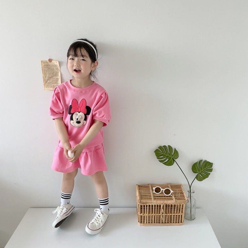 Moran - Korean Children Fashion - #prettylittlegirls - Best Friend Pink Top Bottom Set - 7