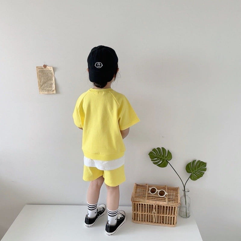Moran - Korean Children Fashion - #prettylittlegirls - Best Friend Yellow Top Bottom Set - 6
