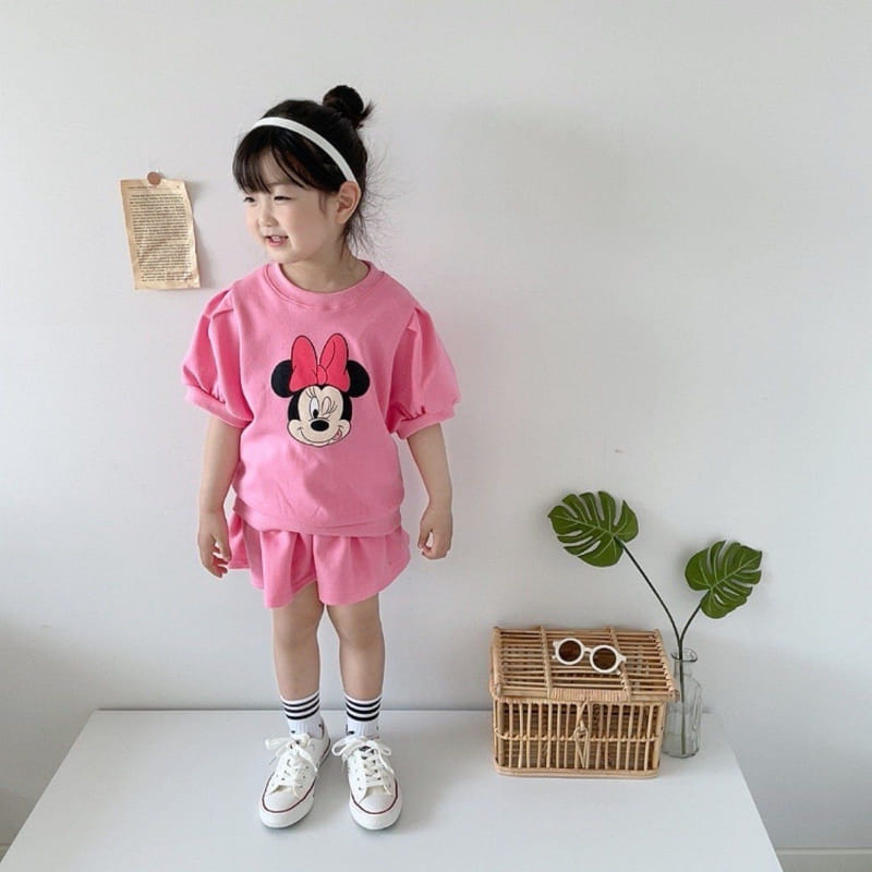 Moran - Korean Children Fashion - #stylishchildhood - Best Friend Pink Top Bottom Set - 10