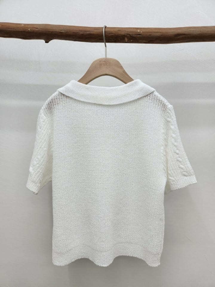 Most - Korean Women Fashion - #momslook - Collar Bookle Cardigan - 6
