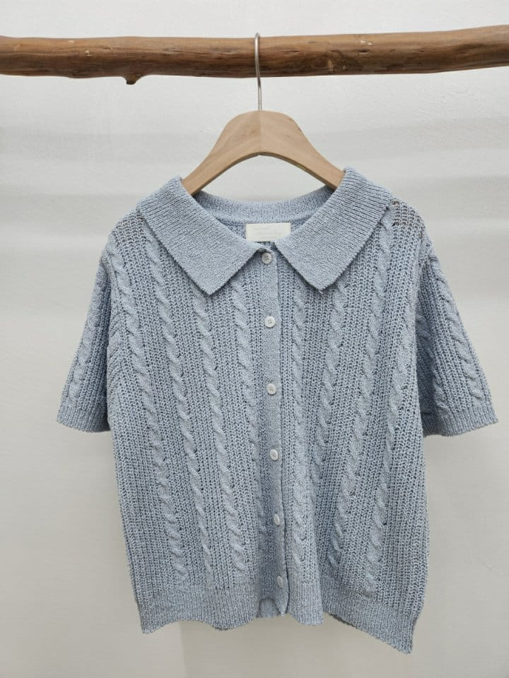 Most - Korean Women Fashion - #womensfashion - Collar Bookle Cardigan - 3