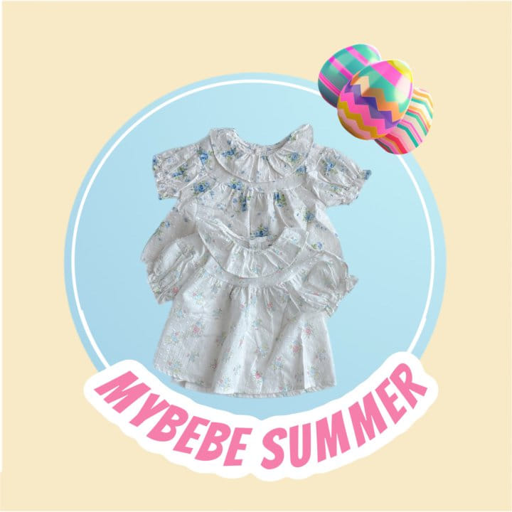My Bebe - Korean Children Fashion - #childofig - Round Shirring Blouse