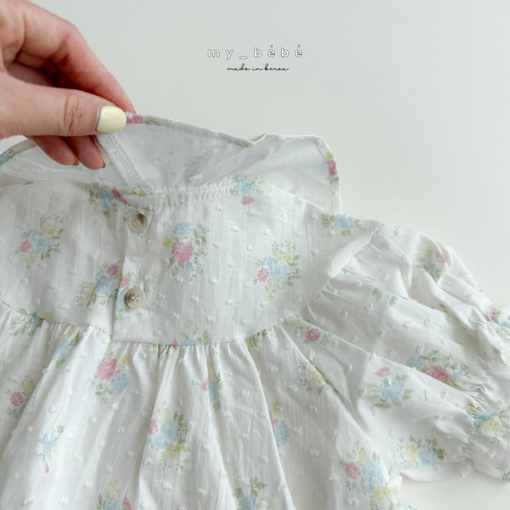 My Bebe - Korean Children Fashion - #kidzfashiontrend - Round Shirring Blouse - 8