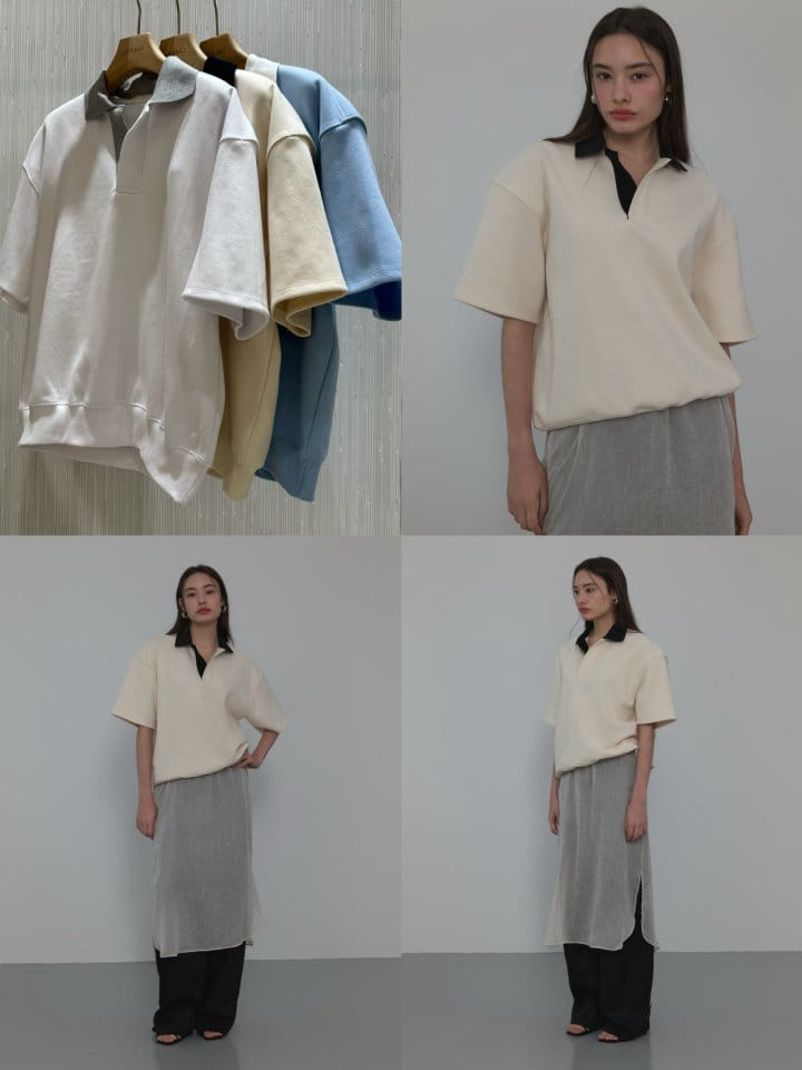Neroli36 - Korean Women Fashion - #womensfashion - HPK Color Tee - 4
