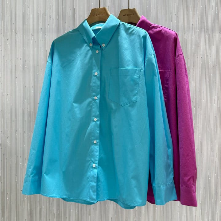 Neroli36 - Korean Women Fashion - #momslook - Color Box Shirt
