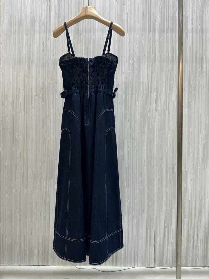 Neroli36 - Korean Women Fashion - #momslook - M Pleats Denim One-Piece - 2