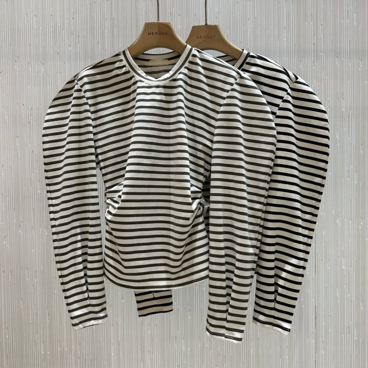 Neroli36 - Korean Women Fashion - #momslook - H ST Puff Tee
