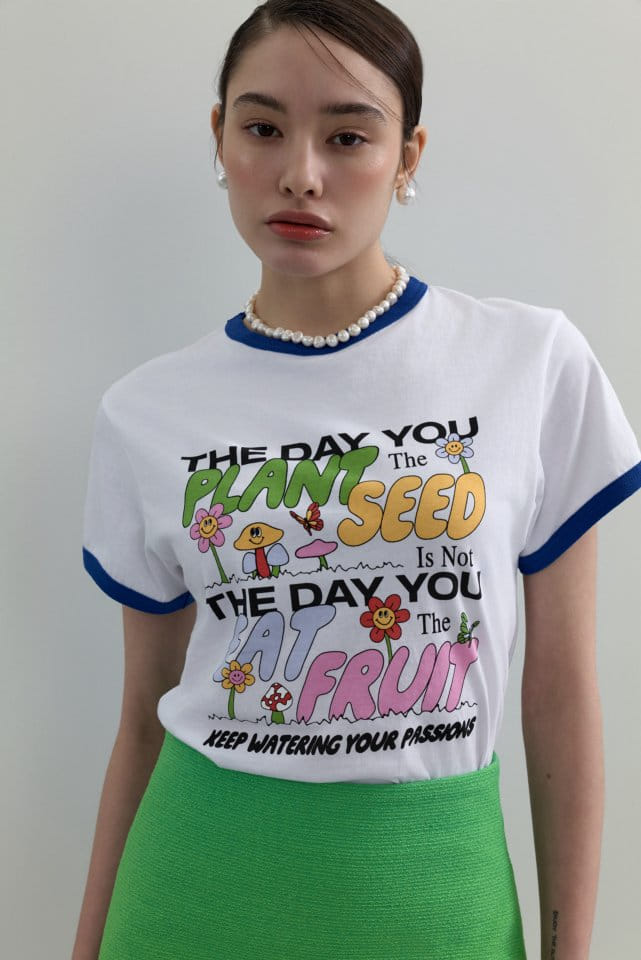 Neroli36 - Korean Women Fashion - #momslook - H Day Tee