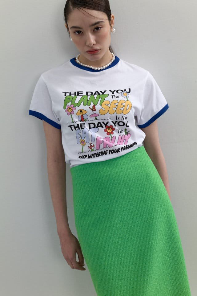 Neroli36 - Korean Women Fashion - #momslook - H Day Tee - 9