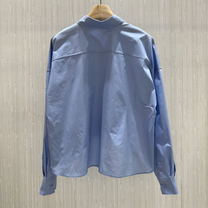 Neroli36 - Korean Women Fashion - #pursuepretty - Silket Slit Shirt - 3