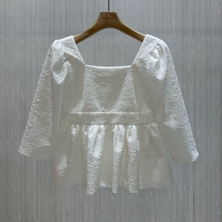 Neroli36 - Korean Women Fashion - #shopsmall - H Puff Blouse - 2