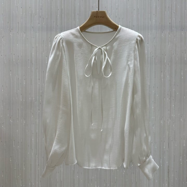 Neroli36 - Korean Women Fashion - #thelittlethings - Ribbon Blouse - 2