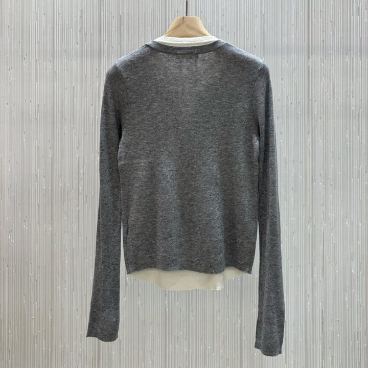 Neroli36 - Korean Women Fashion - #womensfashion - M Layered Double Kint - 3