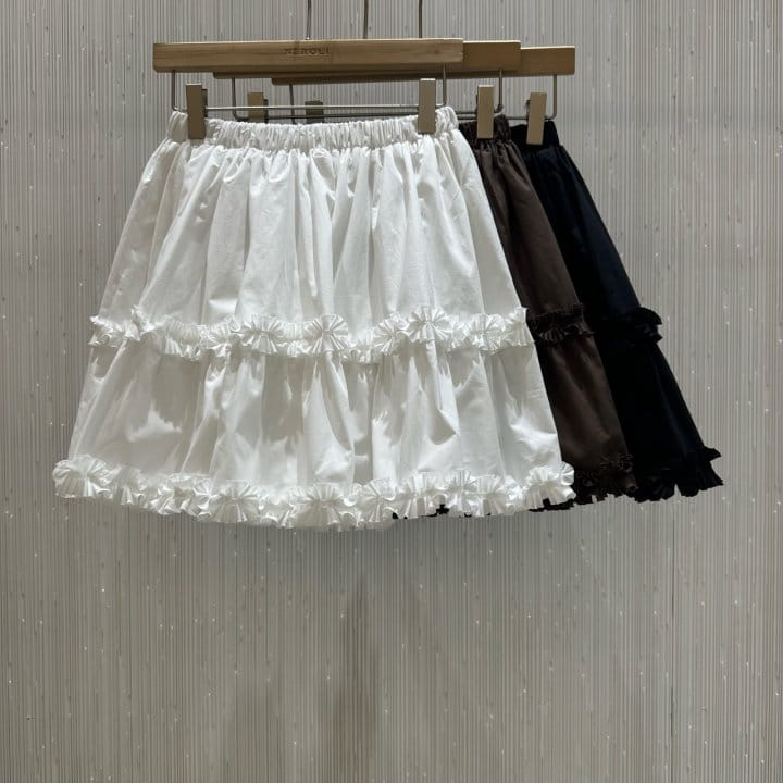 Neroli36 - Korean Women Fashion - #womensfashion - H Frill Kan Kan Skirt - 5