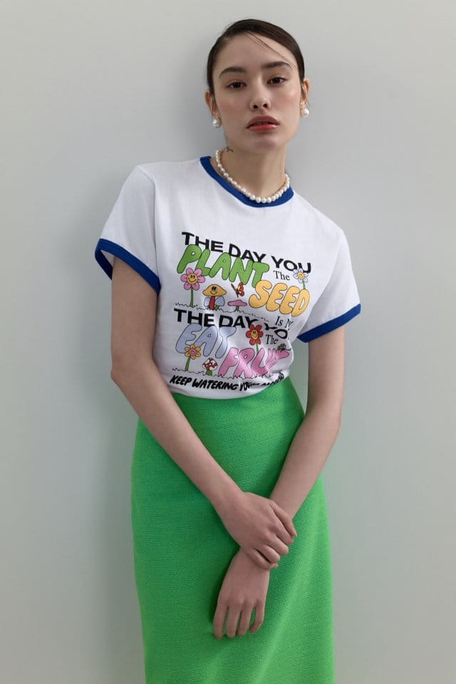 Neroli36 - Korean Women Fashion - #womensfashion - H Day Tee - 2