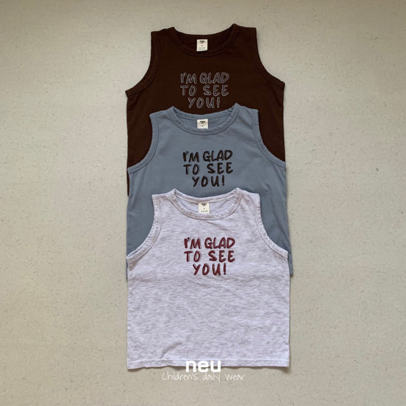 Neu - Korean Children Fashion - #designkidswear - See You Sleeveless Tee