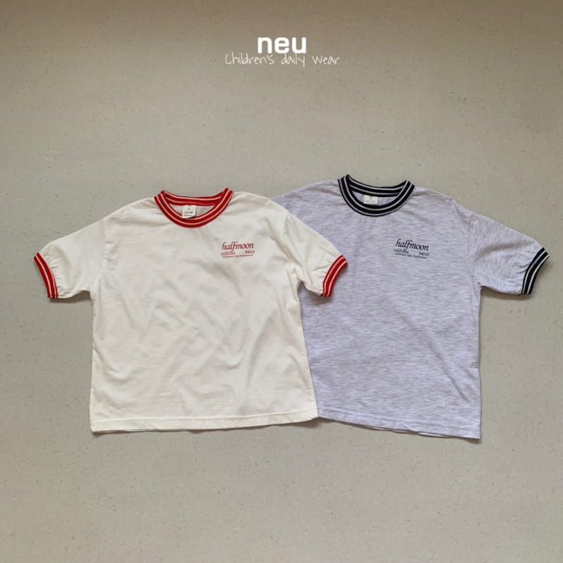 Neu - Korean Children Fashion - #minifashionista - Half Moon Tee