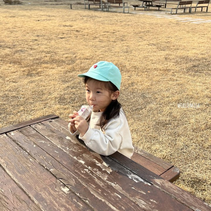 New World - Korean Baby Fashion - #babyootd - Heart Button Yamche Hat - 9