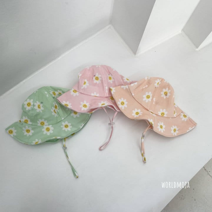 New World - Korean Children Fashion - #Kfashion4kids - Smile Flower Bucket Hat