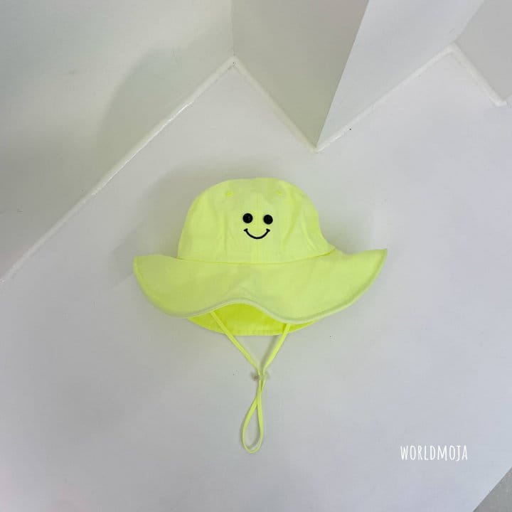 New World - Korean Children Fashion - #Kfashion4kids - Neon Button Smile Bucket Hat - 11