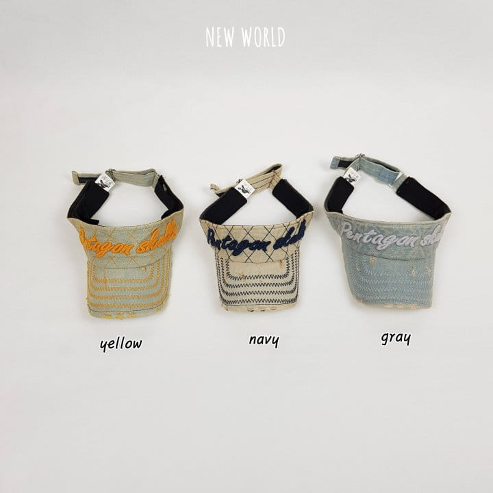 New World - Korean Children Fashion - #Kfashion4kids - Denim Embroidery Sun Cap - 5