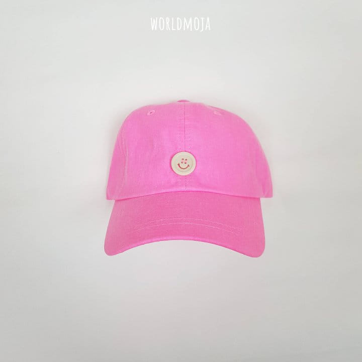 New World - Korean Children Fashion - #childofig - Neon Smile Button Ball Cap - 3
