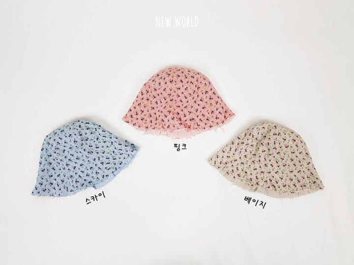 New World - Korean Children Fashion - #childofig - Flower Reversible Bucket Hat - 3