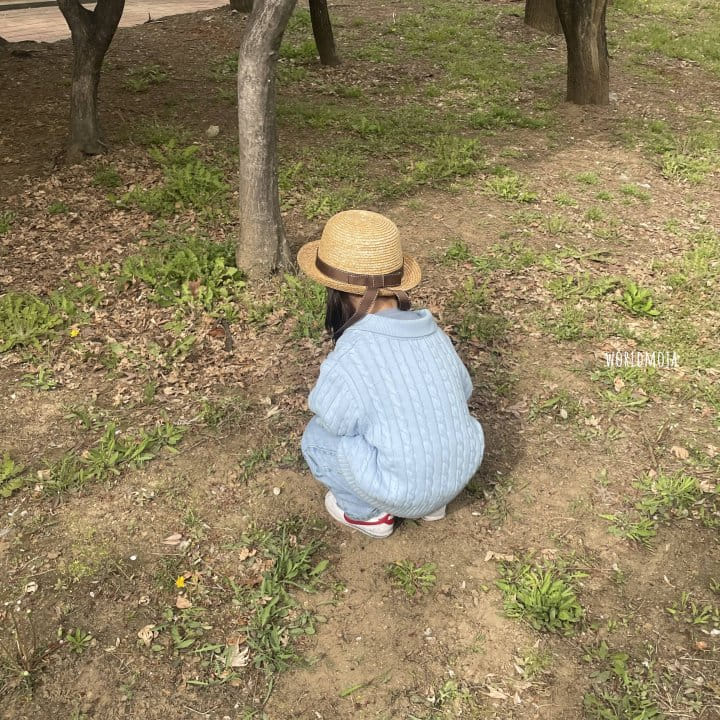 New World - Korean Children Fashion - #childofig - Straw Ribbon Chaplin Hat