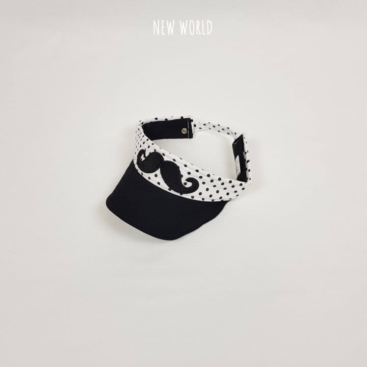 New World - Korean Children Fashion - #designkidswear - Dot Mustache Sun Cap - 8