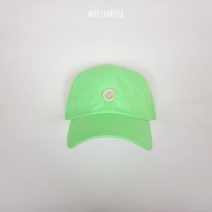 New World - Korean Children Fashion - #fashionkids - Neon Smile Button Ball Cap - 7