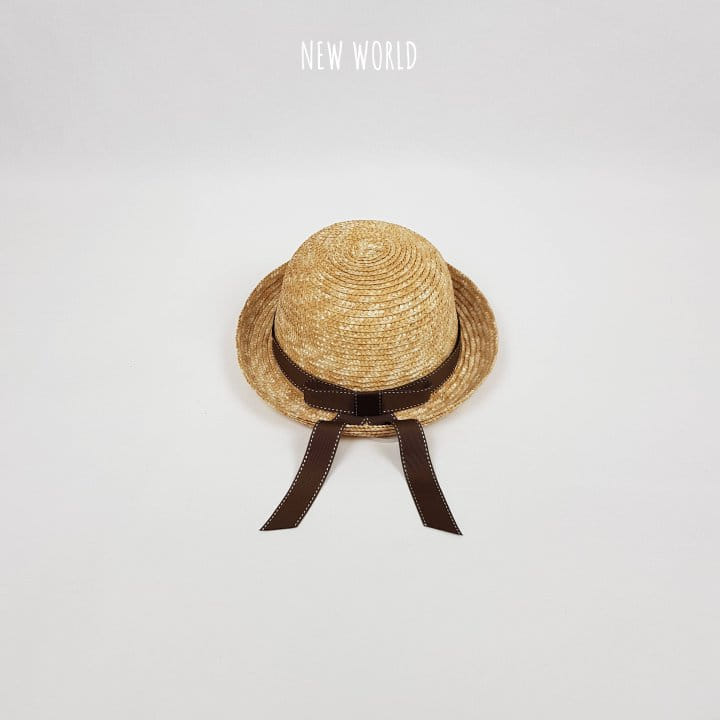 New World - Korean Children Fashion - #fashionkids - Straw Ribbon Chaplin Hat - 5