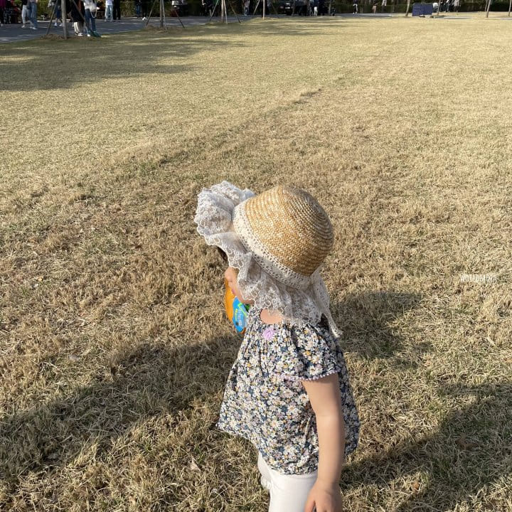New World - Korean Children Fashion - #discoveringself - Straw Lace Hat - 4