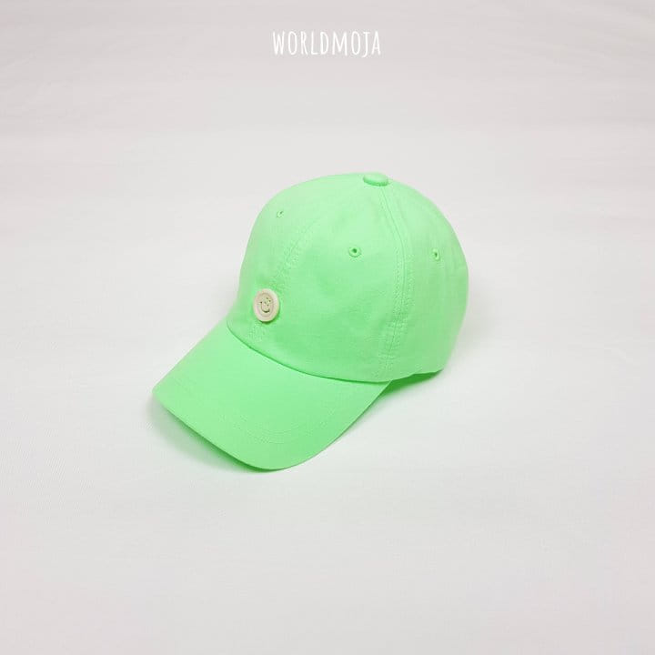 New World - Korean Children Fashion - #kidsshorts - Neon Smile Button Ball Cap - 8