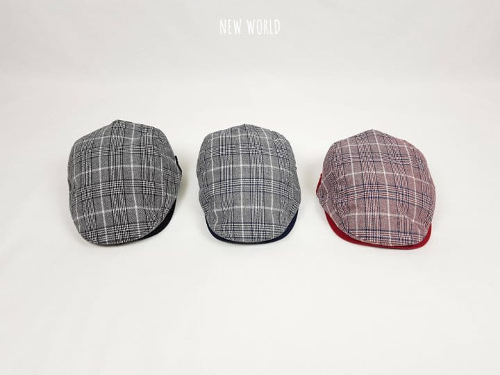 New World - Korean Children Fashion - #kidsshorts - Check Hunting Cap