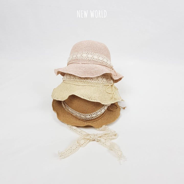 New World - Korean Children Fashion - #kidsshorts - Jisa Lace Pyeong Brim Hat - 2