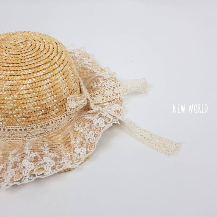New World - Korean Children Fashion - #kidsshorts - Straw Lace Hat - 5