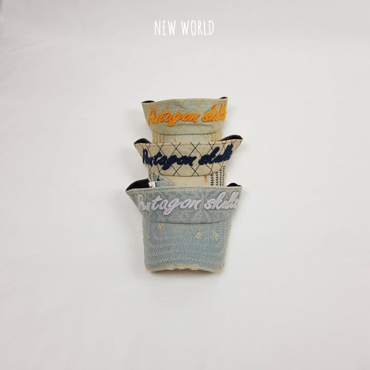 New World - Korean Children Fashion - #kidsstore - Denim Embroidery Sun Cap - 3