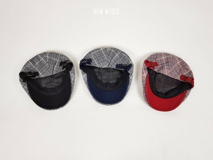 New World - Korean Children Fashion - #kidzfashiontrend - Check Hunting Cap - 3