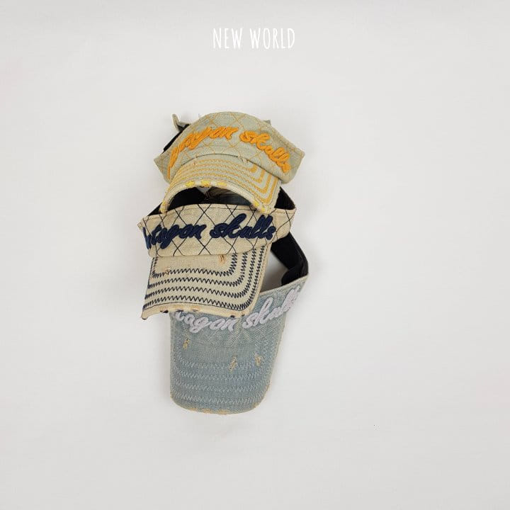 New World - Korean Children Fashion - #kidsstore - Denim Embroidery Sun Cap - 4